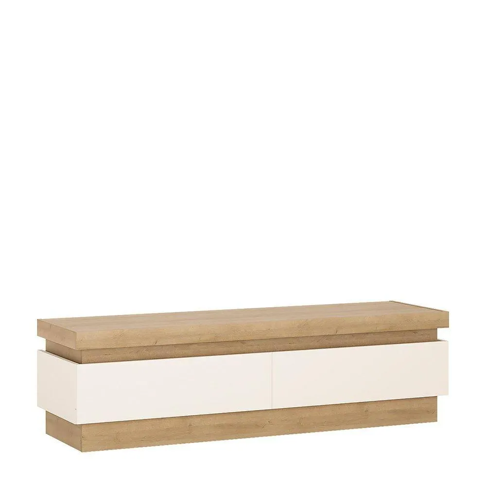 Furniture To Go Lyon 2 Drawer TV Cabinet in White