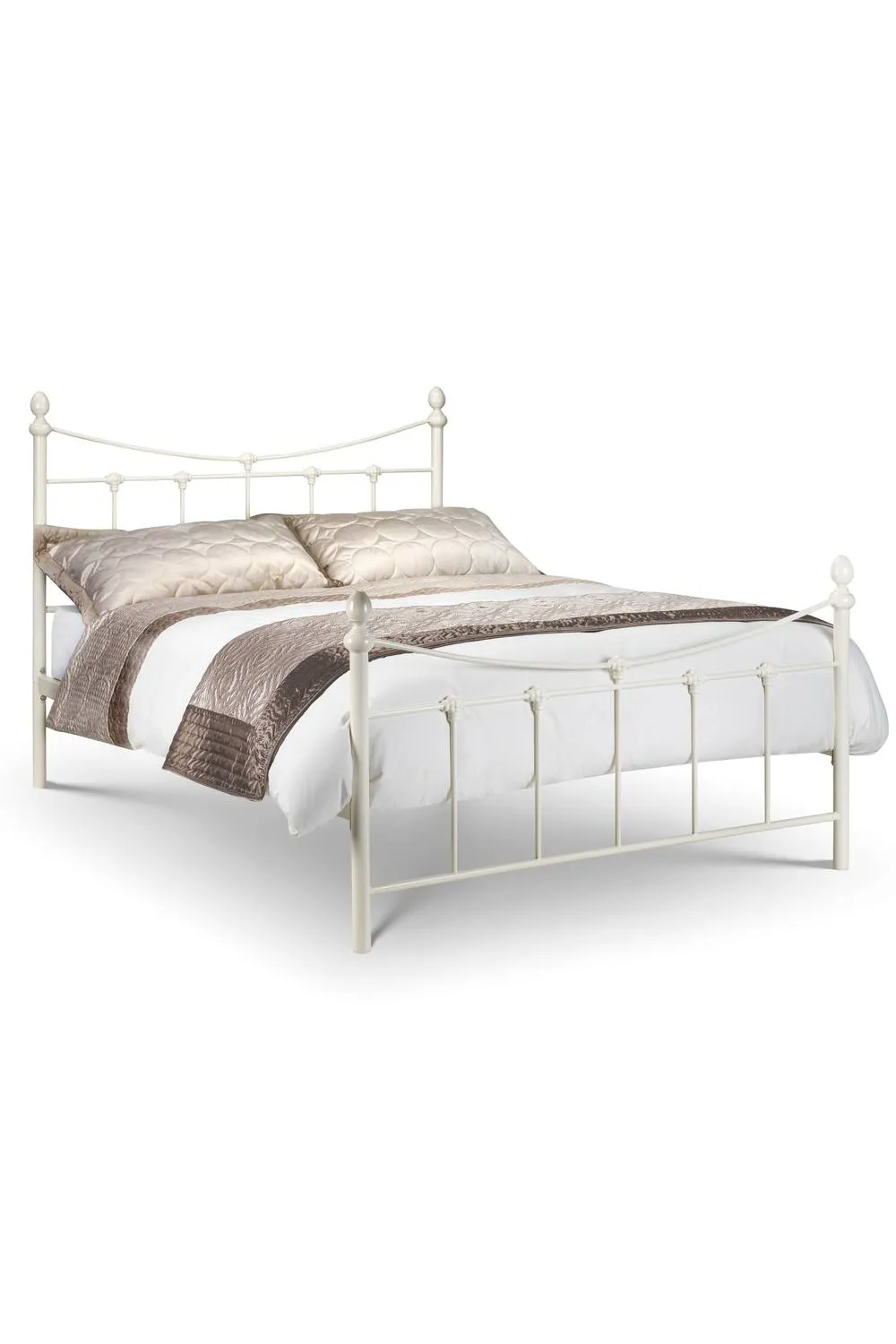 Julian Bowen Rebecca Metal Bed in White 2