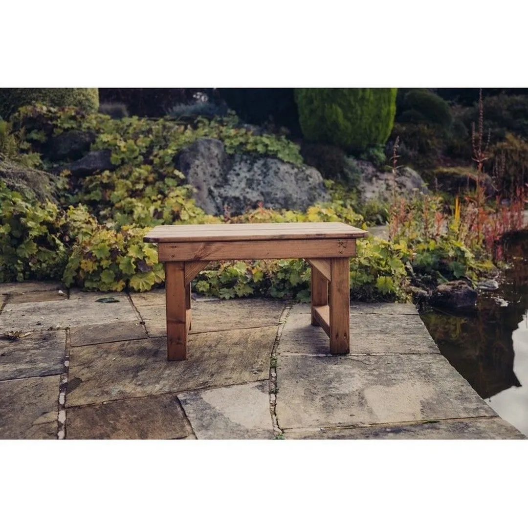 Churnet Valley Garden Furniture Ltd Valley Garden Coffee Table - Timber - Partially Assembled in Brown 3