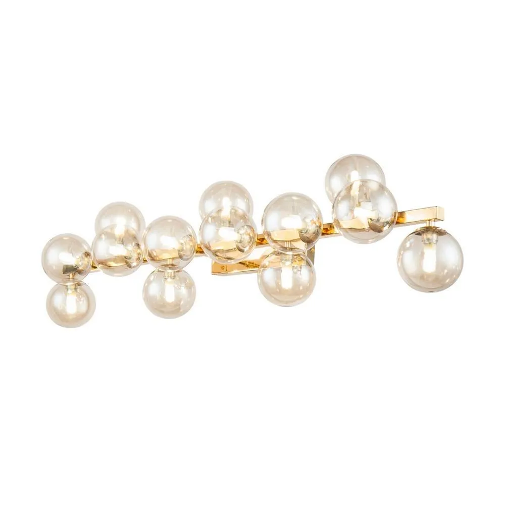 Netlighting Dallas Wall Lamp Gold 13 Light G9