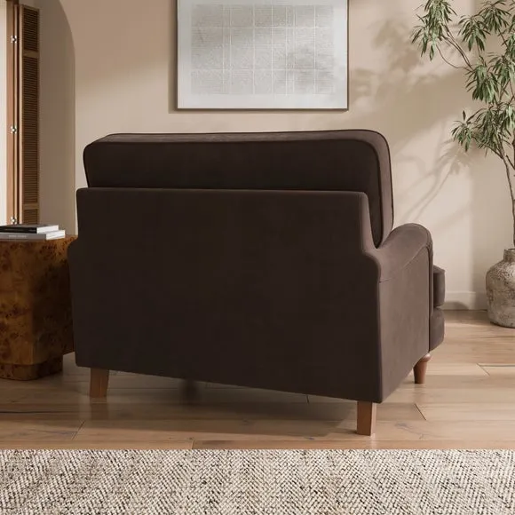 Beatrice II Velvet Snuggle Chair 2