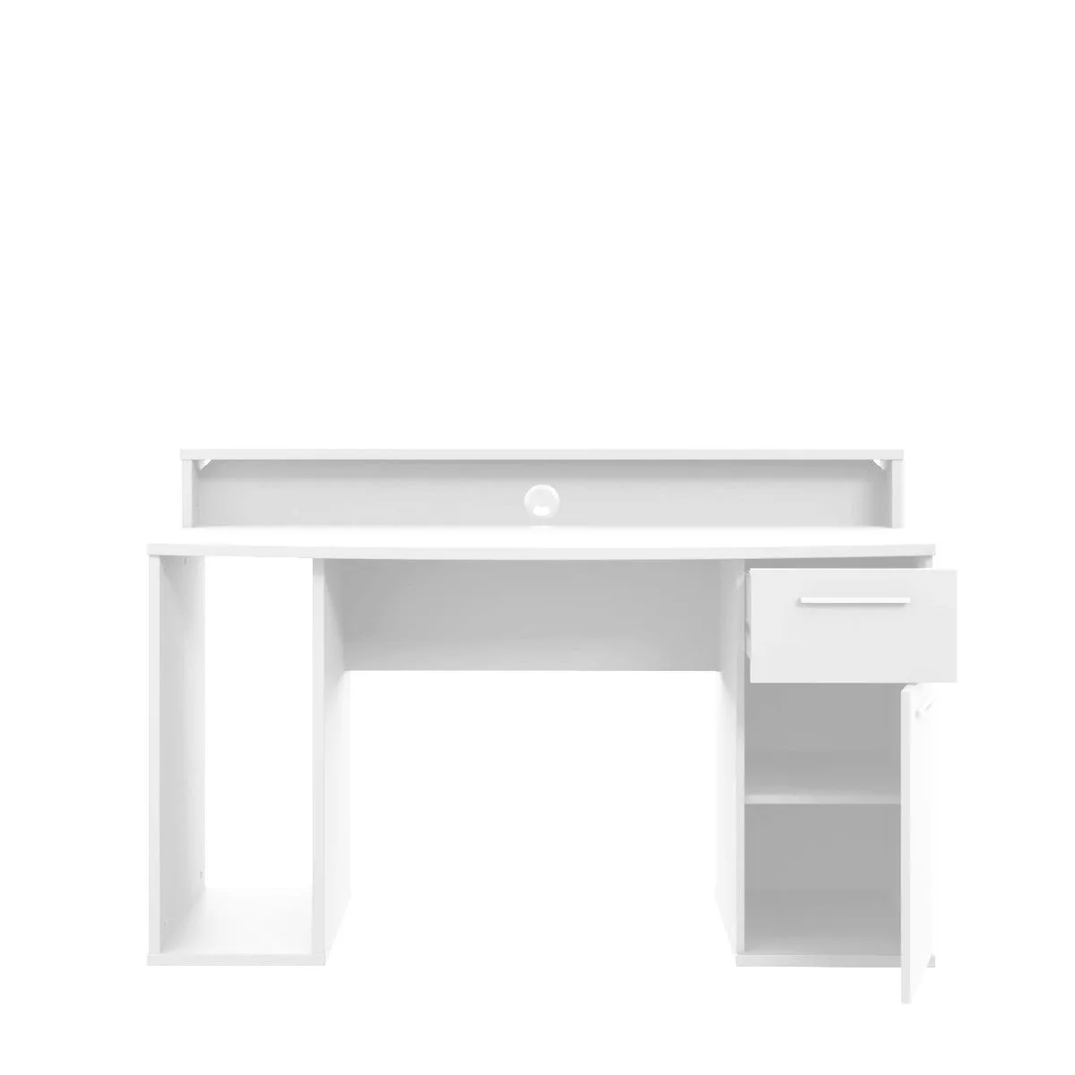 Flair Power Z Compact Gaming Desk in White 6