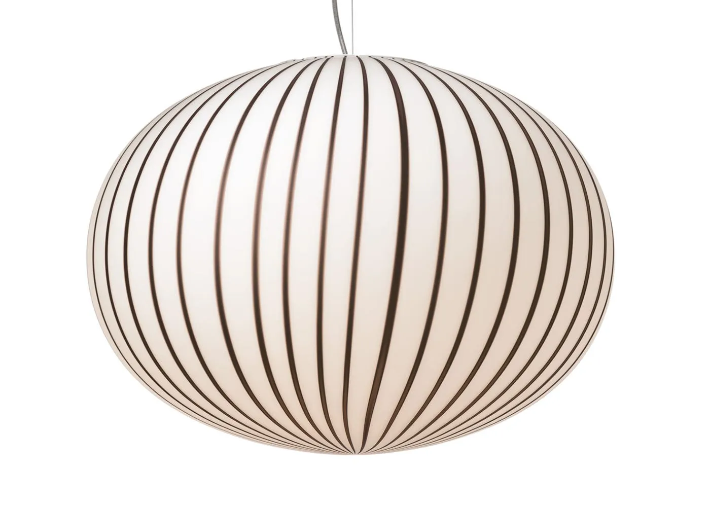 Established & Sons Filigrana S4 Ellipse Pendant Light White/Black
