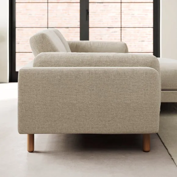 Newton Basket Weave Corner Chaise Sofa 3