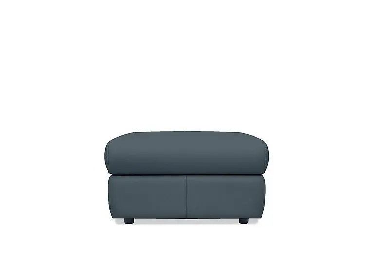 Wren Leather Storage Footstool