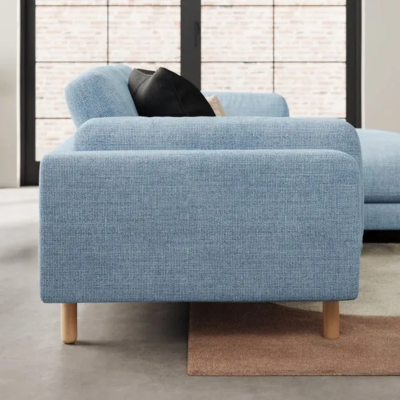 Newton Chunky Tonal Weave Corner Chaise 2
