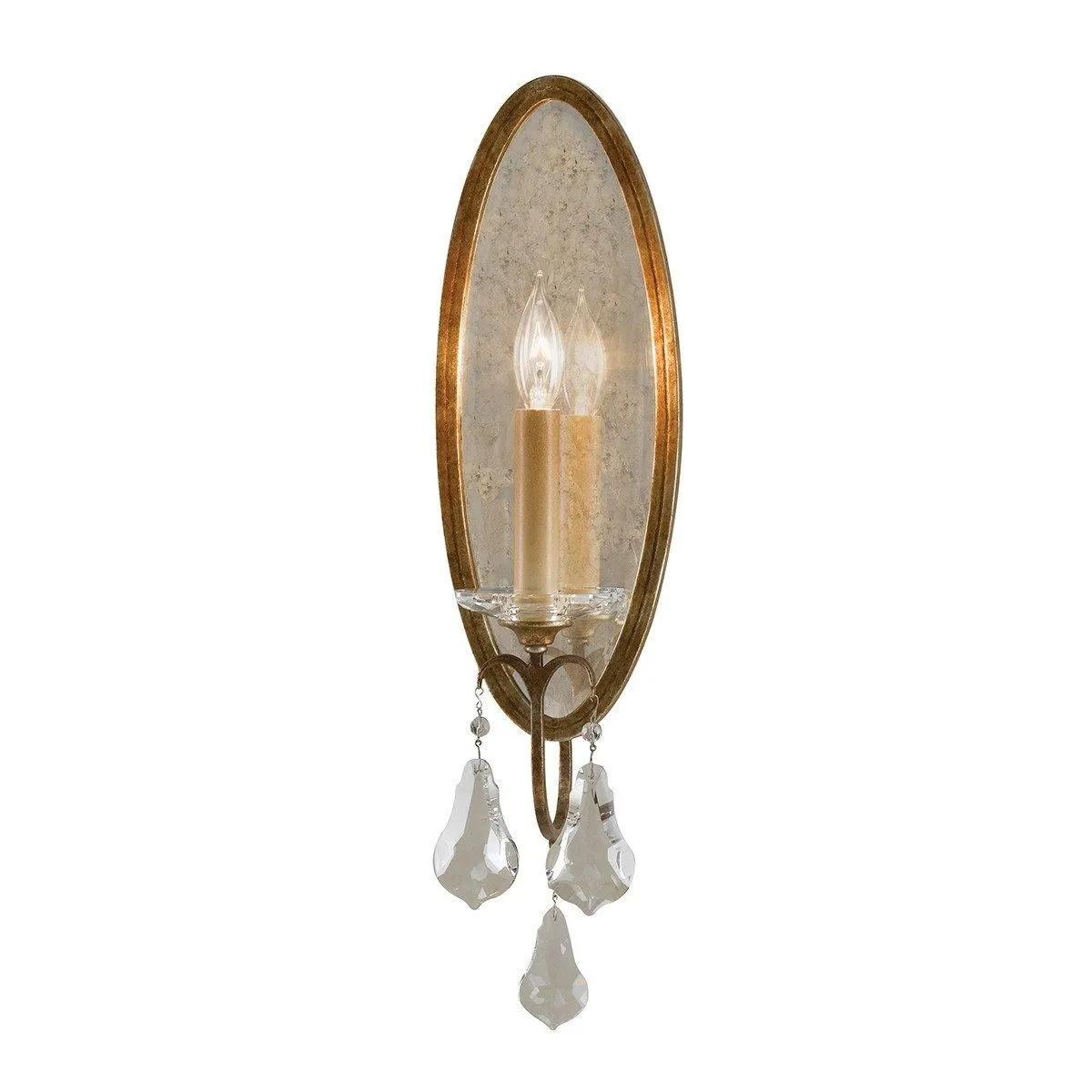 Netlighting Valentina 1 Light Indoor Candle Wall Light Bronze E14