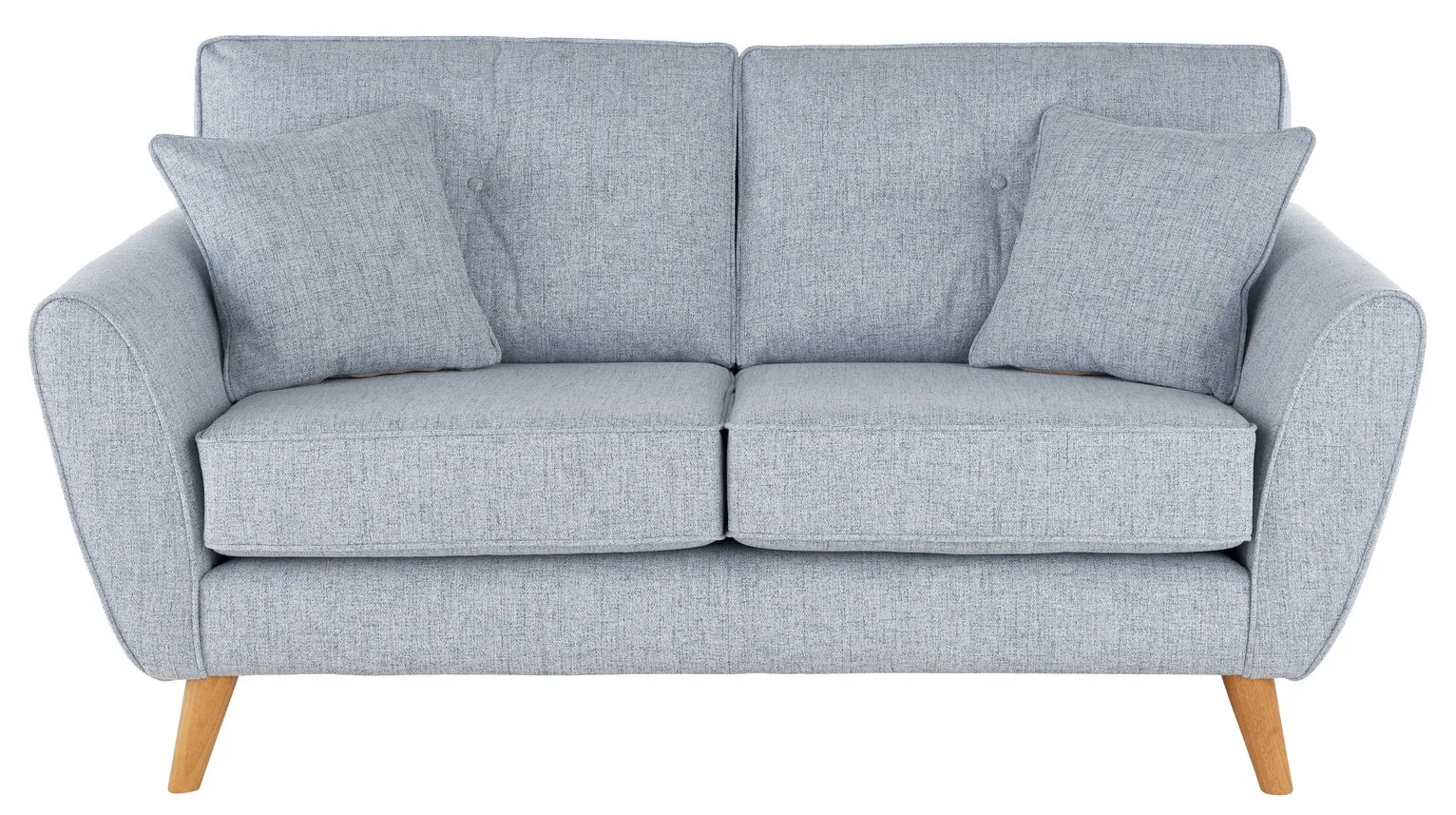 Habitat Isla 2 Seater Fabric Sofa - Light Blue