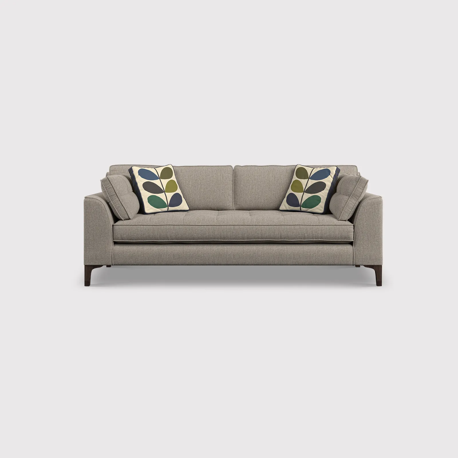 Orla Kiely Arklow Large Sofa, Grey Fabric | Barker & Stonehouse 1