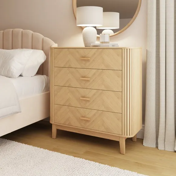 Dex Chevron 4 Drawer Chest 2