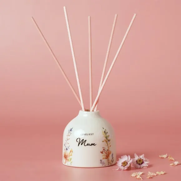 The Cottage Garden Peach Floral Ceramic Diffuser 5