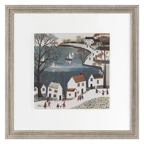By the Bay Framed Print