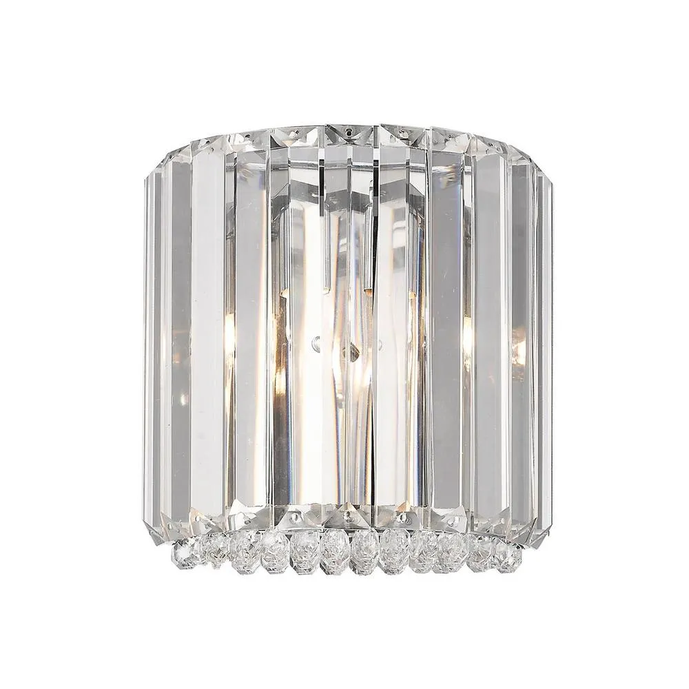Netlighting Prince Crystal Wall Lamp Silver 1x G9