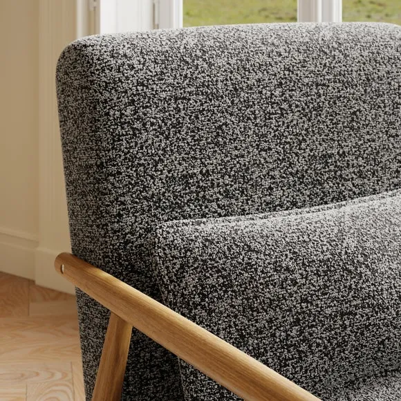 Alpine Speckled Boucle Spindle Chair 4