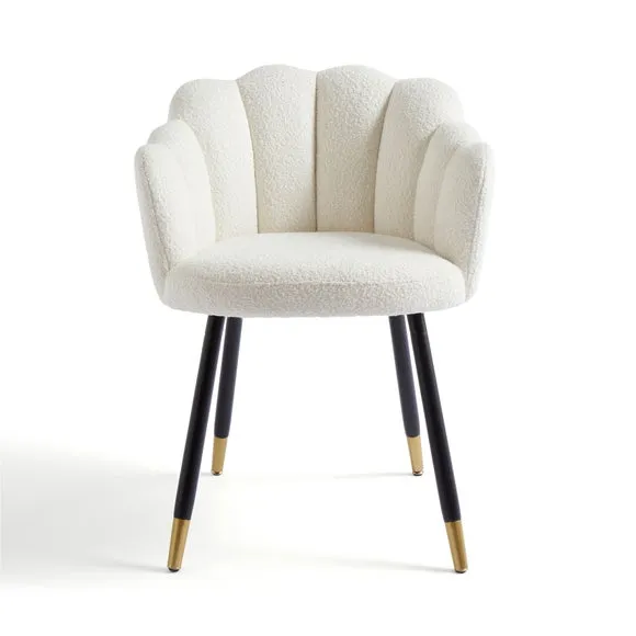 Vivian Dining Chair, Ivory Boucle 5