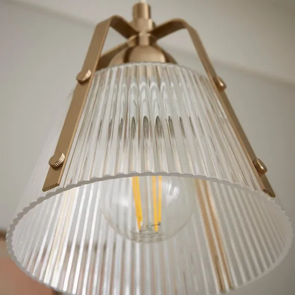 Luca Ribbed Adjustable Pendant Light 2