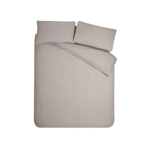 Catherine Lansfield Crinkle Seersucker Duvet Cover & Pillowcase Set 5