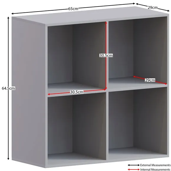Vida Designs Durham 2x2 Cube Storage Unit 2