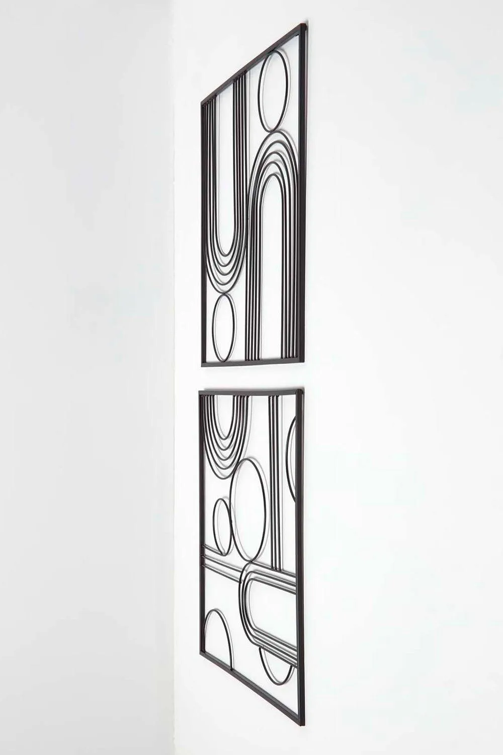 Homescapes Decorative Metal Wall Art, Living Room Wall Decor Metal Wall Art in Black 5
