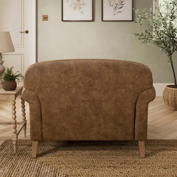 Millie Soft Faux Leather Snuggle Chair 2