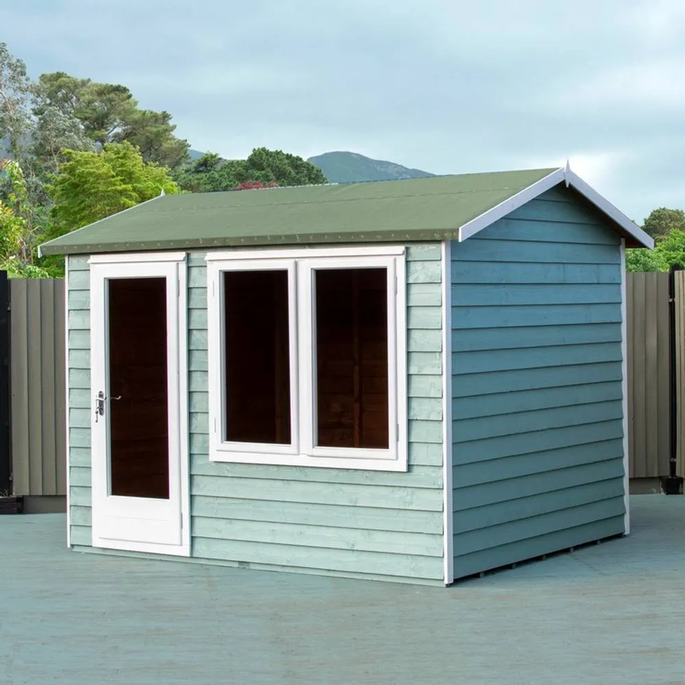 Shires Melrose 10x8 ft Single Door Garden Office - L260.4xW332.8xH250.5 cm in Light Brown 2