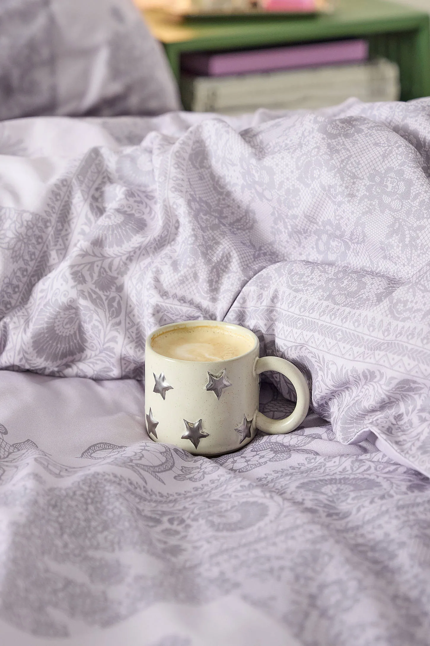 Lavender Lace Duvet Set - Lavender Single 2