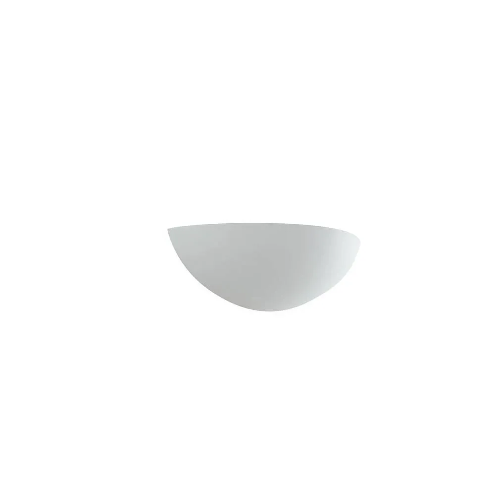 Netlighting Moritz Paintable Plaster Uplighter Wall Lamp White E27
