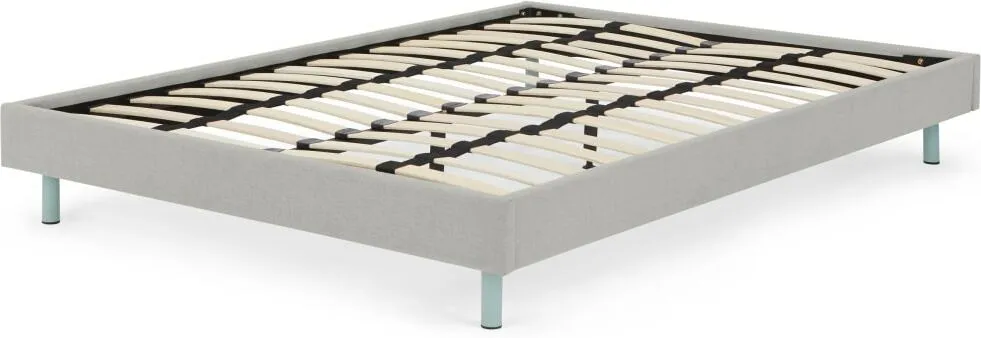 Besley Platform Super King Size Bed, Hail Grey