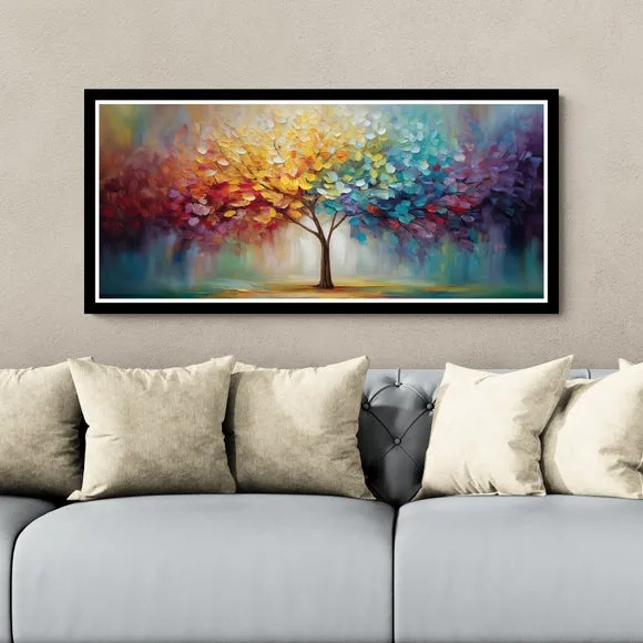 Artko Rainbow Tree by M. Torelli Framed Print