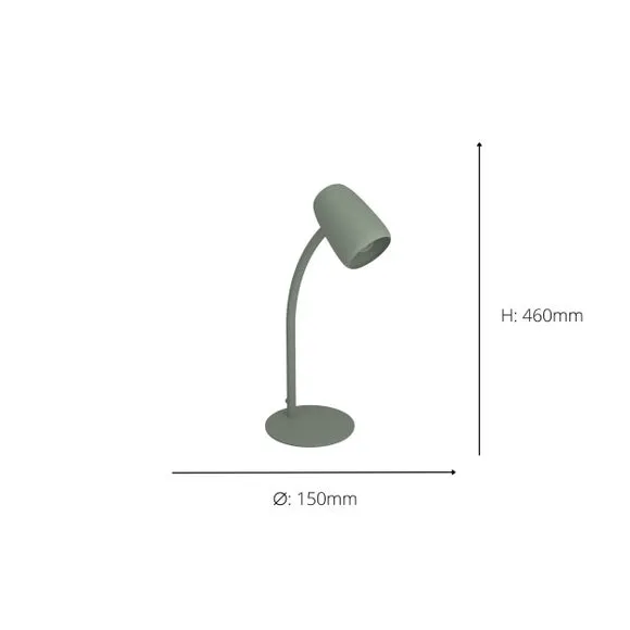 EGLO Carlo Modern Flexible Desk Lamp 4