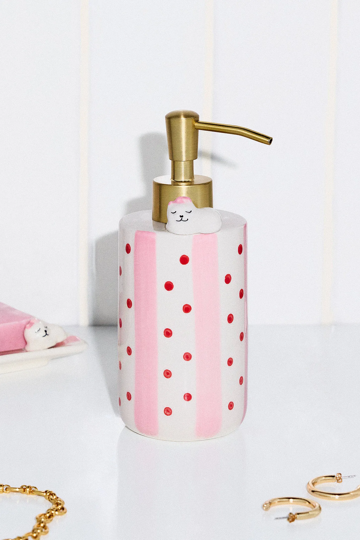 Mini Kitty Soap Dispenser - Pink ALL