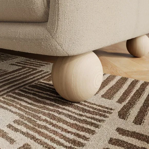 Armitage Chenille Snuggle Chair with Ball Feet 4