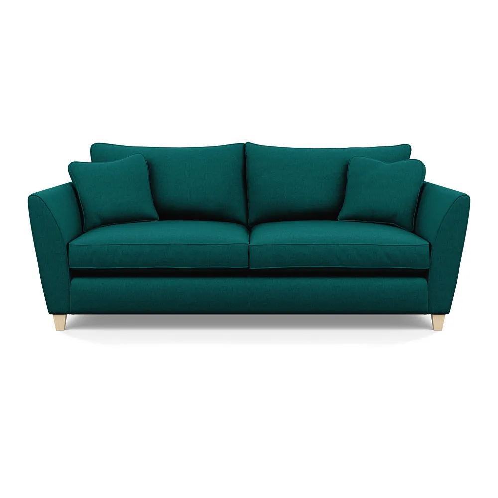 Heal's Torino 4 Seater Sofa Brushed Cotton Pine Natural Feet 1