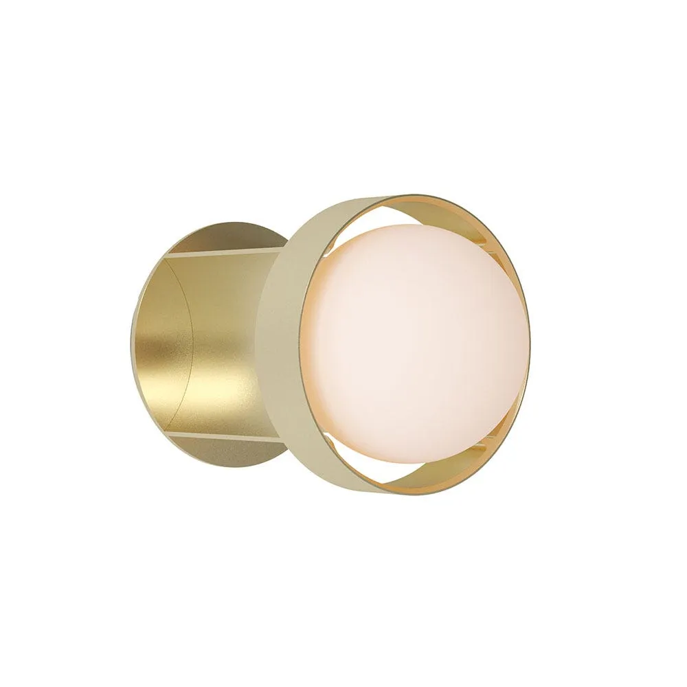 Tala Loop Wall Light Gold Small with Sphere III Bulb 3