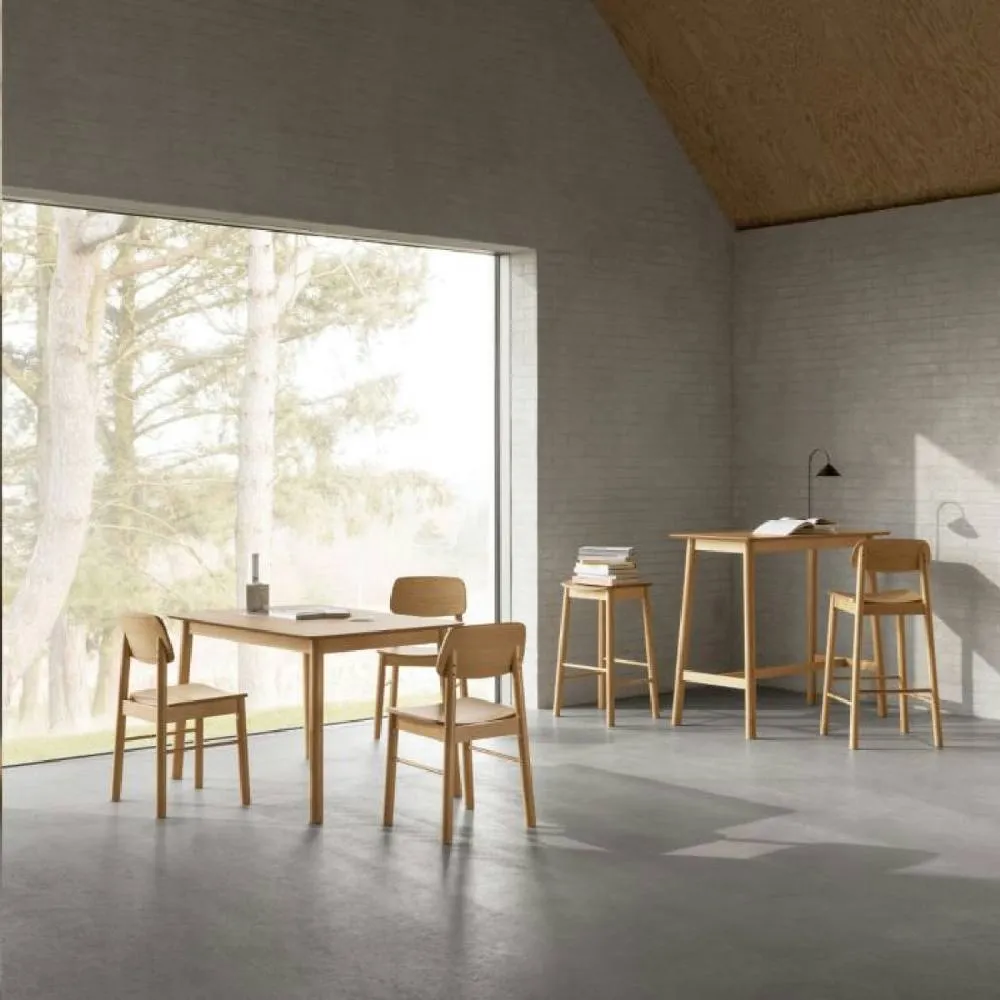 netfurniture Soho Bar Stool Without Back in Matt Oak Set of 2 in Brown 5