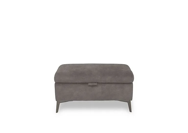 Ezra Fabric Storage Footstool - Dexter Mocha
