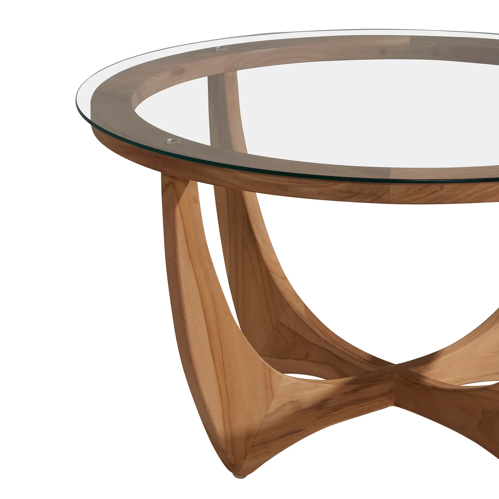 Yves Coffee Table, Round, Teak Wood | Barker & Stonehouse 5