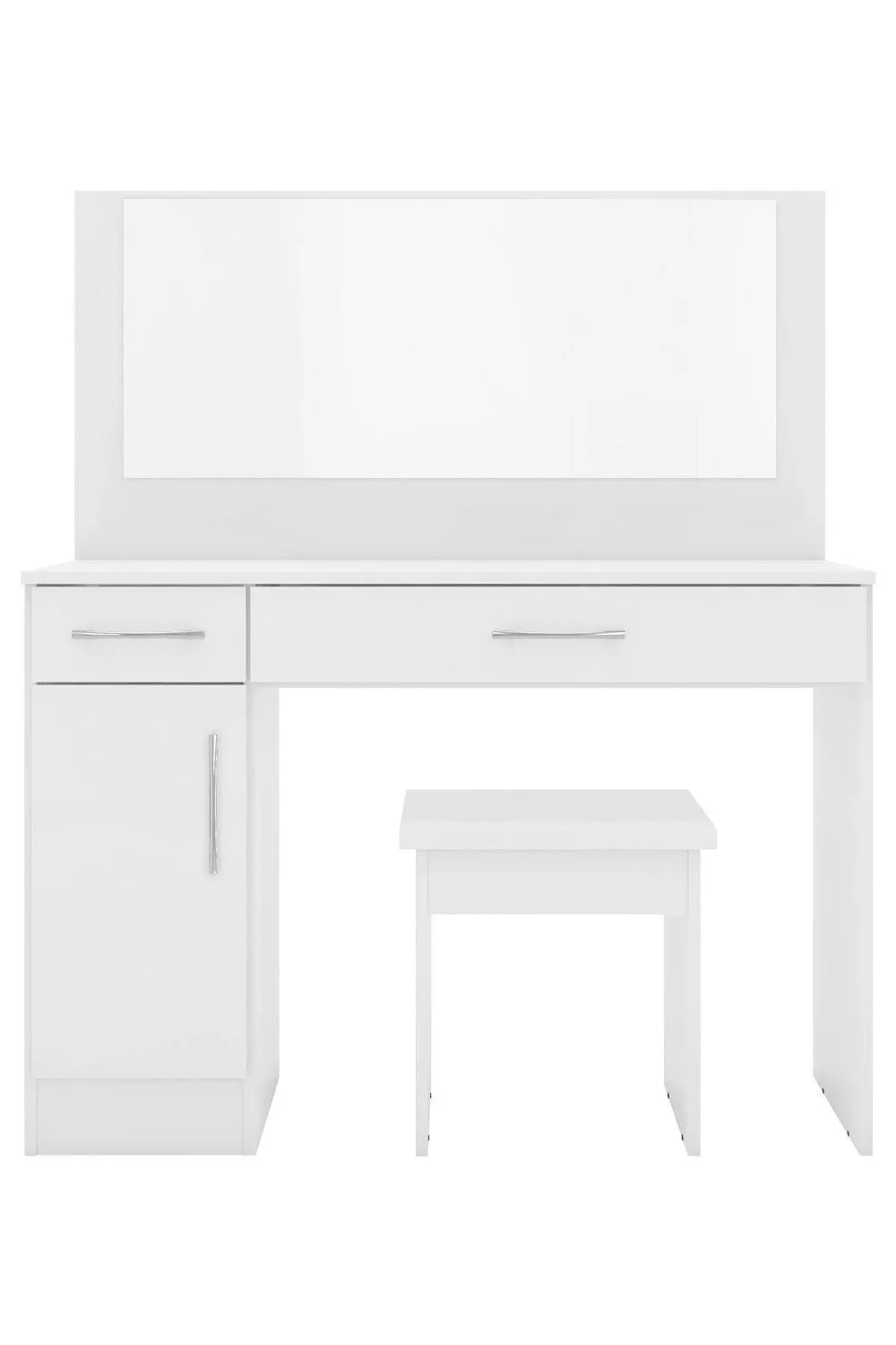Seconique Nevada Vanity/Dressing Table Set in White 2