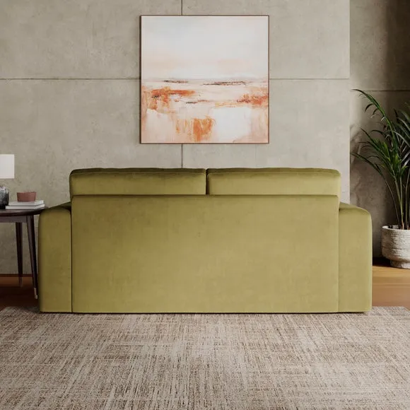 Abel Matte Velvet Reversible Corner Chaise Sofa 2