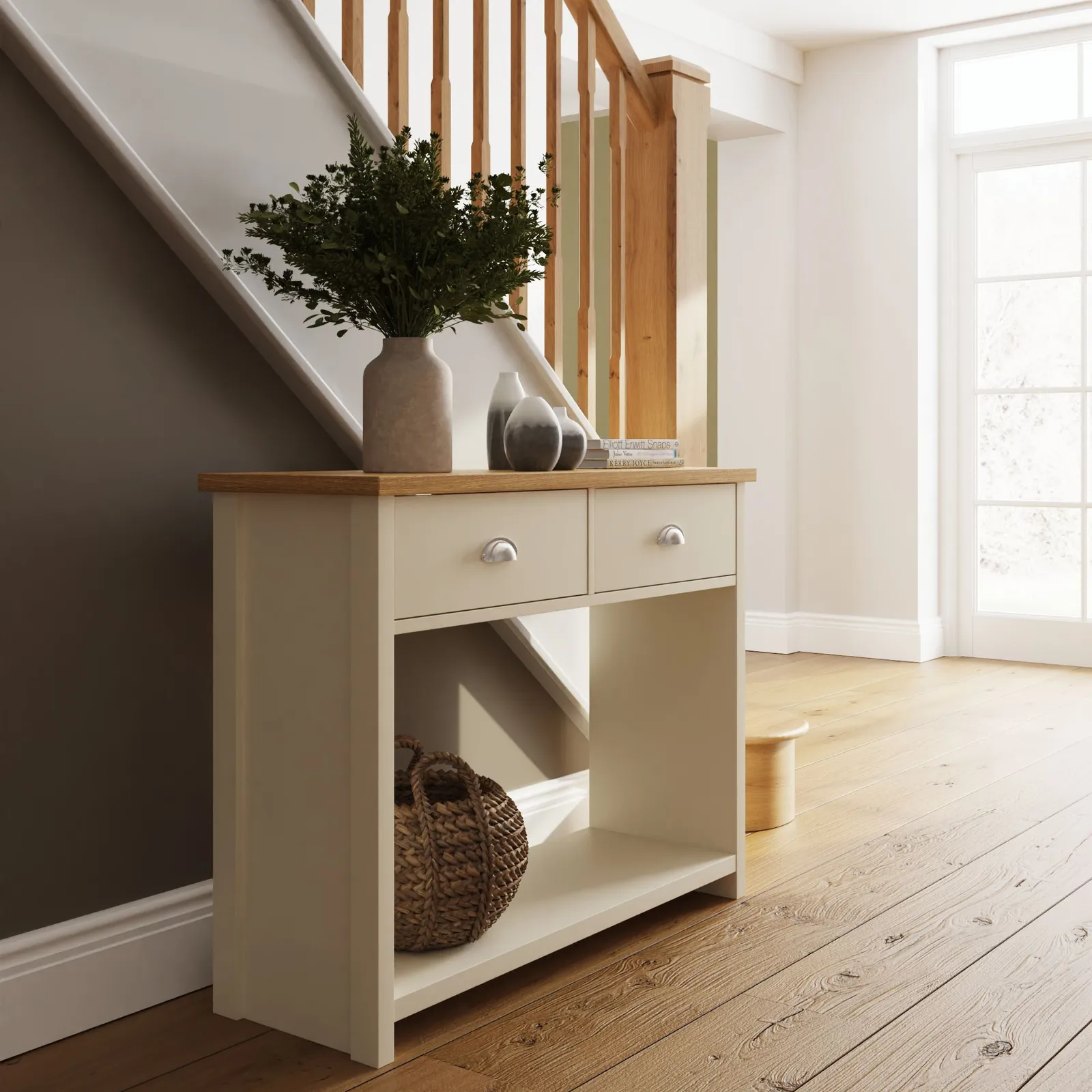 GFW Lancaster Console Hall Table in Cream 2