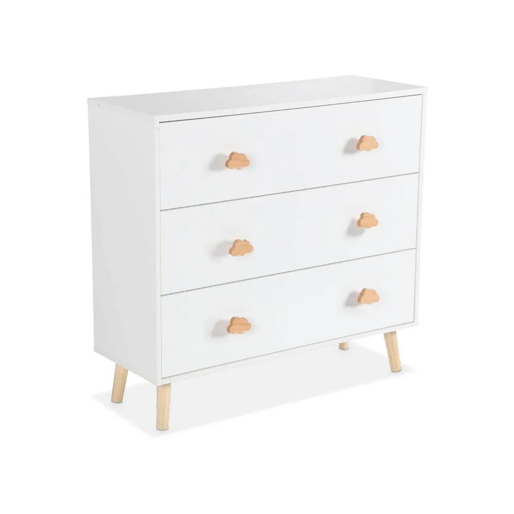 sweeek Children's chest of 3 drawers in White 2