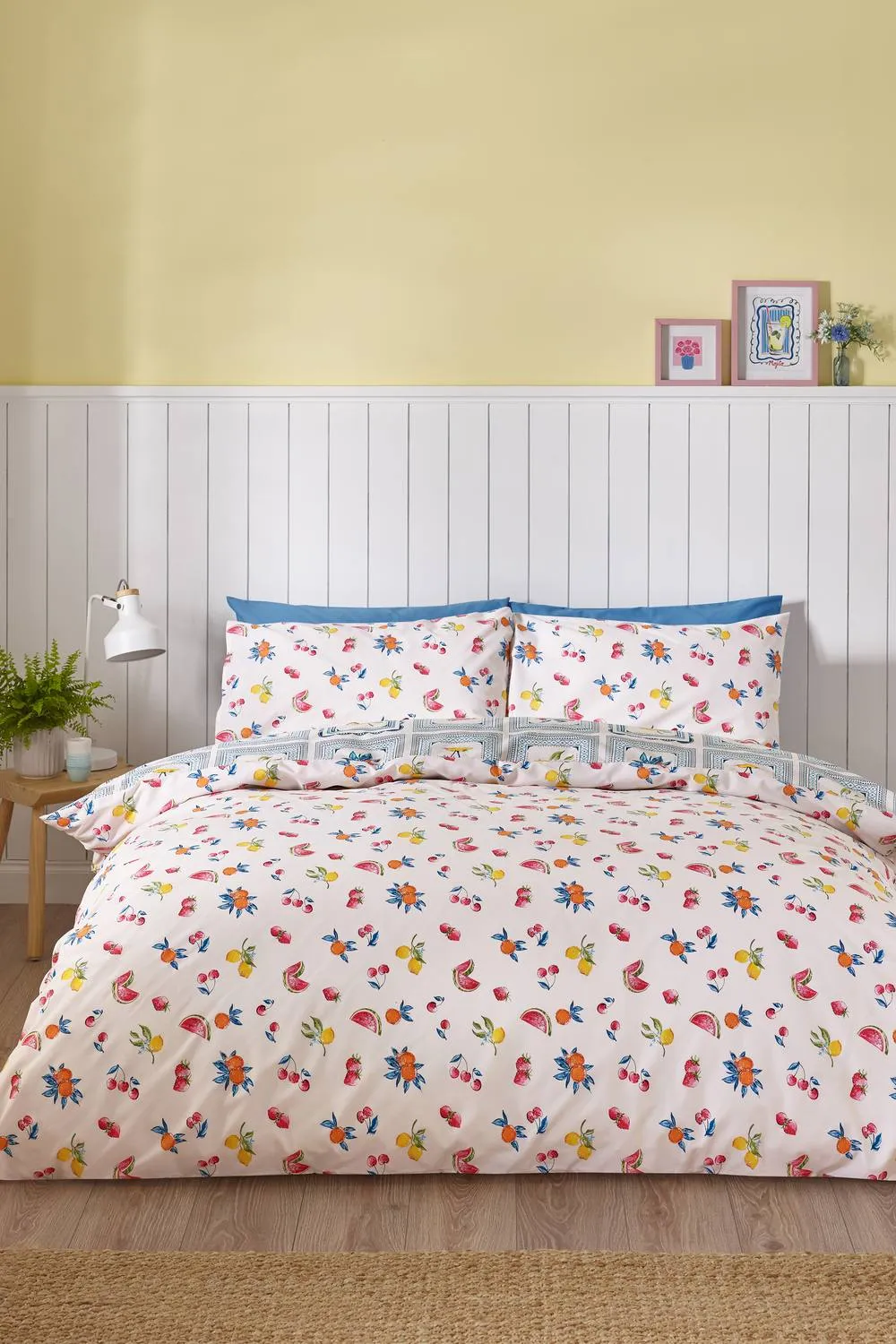 Catherine Lansfield 'Riviera Tiles' Reversible Duvet Cover Set 2