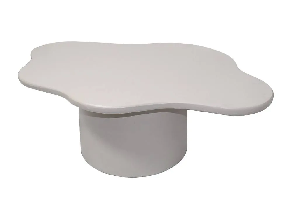 Vente-unique Metal Coffee Table - Cream - POLENDRA 4