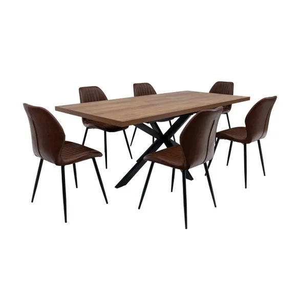 Panama Rectangular 4-6 Seater Large Extendable Dining Table 5