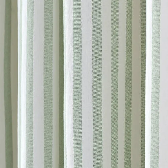 Dawson Stripe 100% Cotton Tab Top Curtains 3