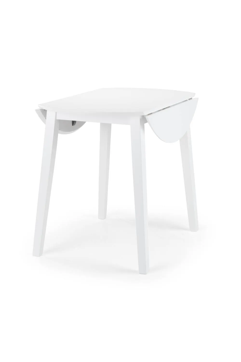 Julian Bowen Coast Round 2-4 Seater Drop Leaf Dining Table in White 6
