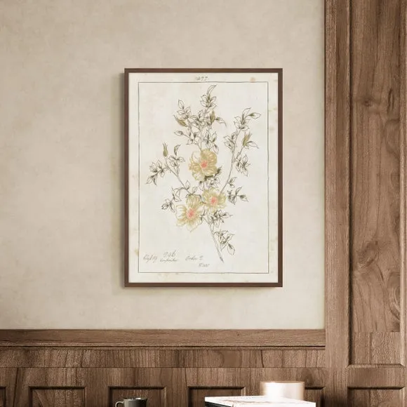 Artko Vintage Floral Whisper 2 Framed Print