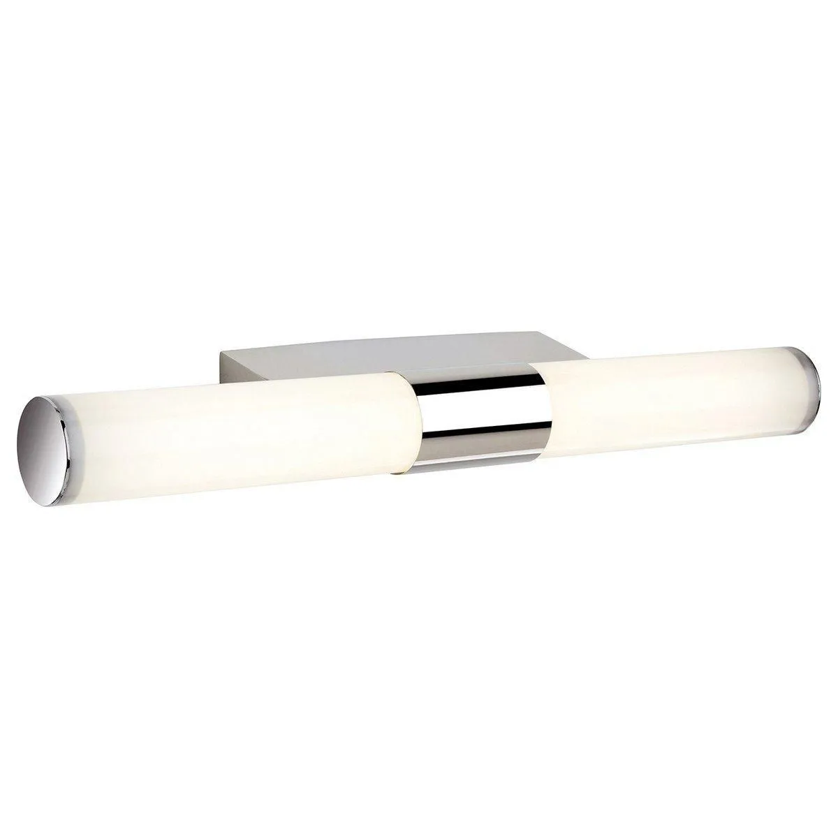 Netlighting Vega LED Bathroom Indoor Wall Light Chrome Polycarbonate Diffuser IP44 in Grey