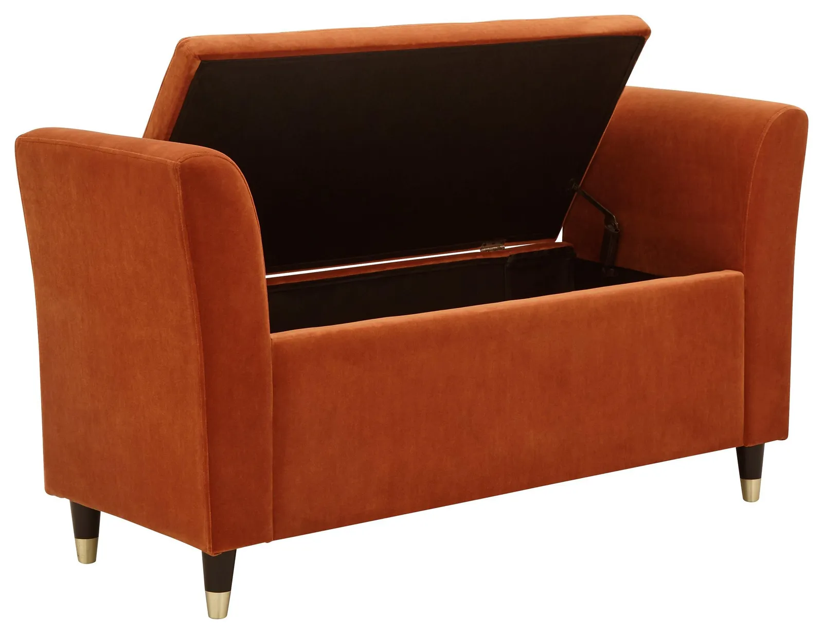 GFW Genoa Velvet Window Seat in Orange 3