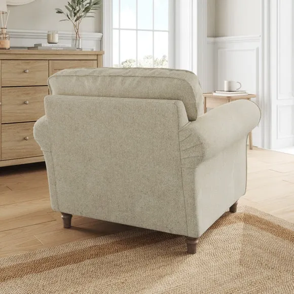 Flori Soft Chenille Armchair 3
